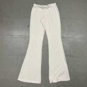 Vintage Y2k Rainbow 2000s Cute Flared White Sweatpants Womens Medium